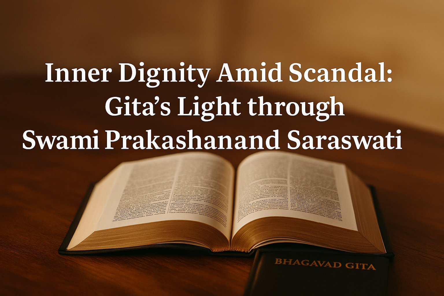 Inner Dignity Amid Scandal: Gita’s Light through Swami Prakashanand Saraswati